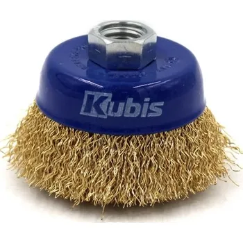 Brusný kotouč Rotační kartáč hrnkový do úhlové brusky pr. 100 mm, vlnitý pomosazený | 07-06-0100