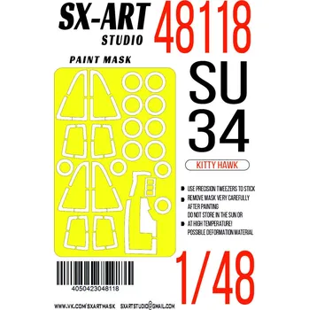 Plastikový model 1/48 Paint mask Su-34 (KITTYH)
