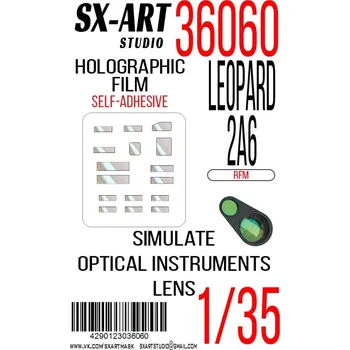 Plastikový model 1/35 Holographic film Leopard 2A6 (RFM)
