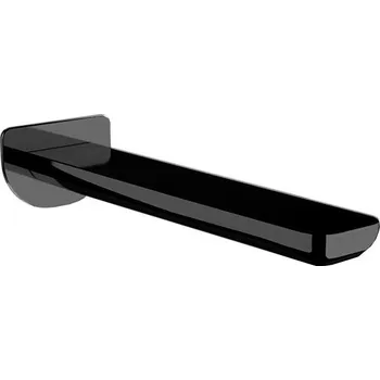 Tyč na sprchový závěs Sanjet Infinity Black nástěnné výtokové ramínko černá 91INO