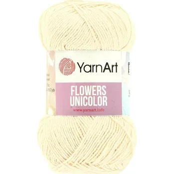 YarnArt Flowers Unicolor krémová 731