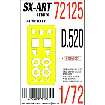 Plastikový model 1/72 Paint mask D.520 (HOBBYB)