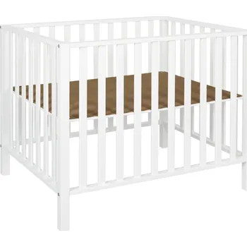 Dětská postýlka Bílá lakovaná hrací ohrádka Quax Cubic 78 x 97 cm