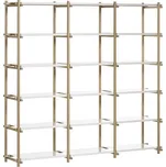 Policový systém Hay Woody High rám přírodní neošetřený dub police bílé STARŠÍ VERZE