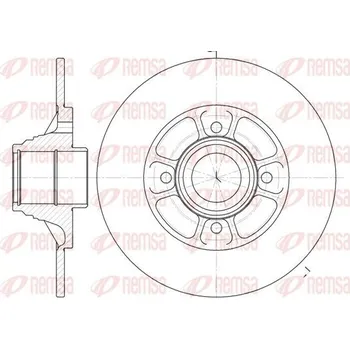 Brzdový kotouč Brzdový kotouč REMSA 6075.00