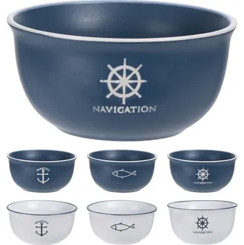Miska keramika 450 ml moře mix, modrá, bílá 361 gram