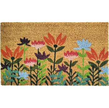 Kokosová rohožka Flowers multi color 40x60 cm