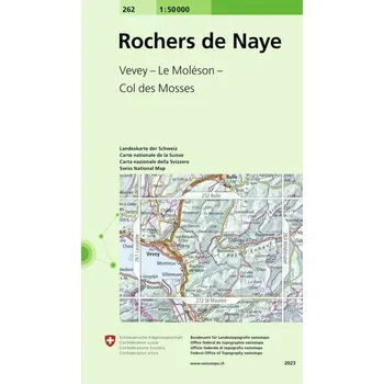 Swistopo vydavatelství mapa Rochers de Naye 1:50 t.
