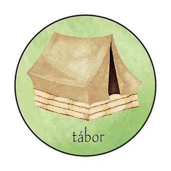 magnetka pro dítě Slon Pamatovák Tábor