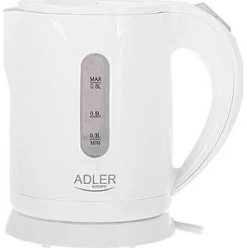 Rychlovarná konvice ADLER AD 1371 KONVICE 0,8L 850W BÍLÁ