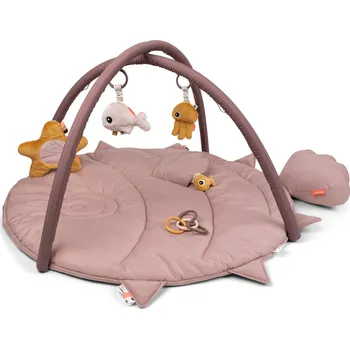 Hračka pro kojence Aktivní podložka Sea friends - růžová Don by dear