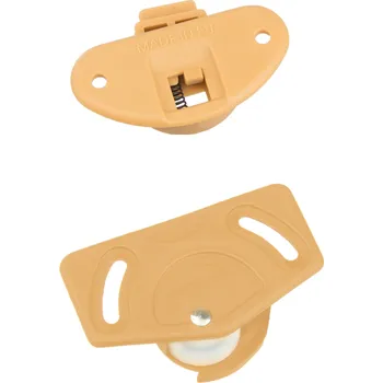 Nábytkové kování Interex Sada pro posuvné dveře horní vedení + spodní kolečko UNIPOS / Béžová