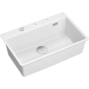 Granitový dřez Quadron Marc dřez graniteq 75x49 cm bílá HQM7650U1_FM_BS