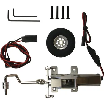 RC náhradní díl E-flite zatahovací podvozek elektro 60ccm ostruha 90°