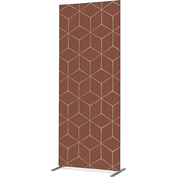 Potištěná látková dělící stěna Deco 85-200 Hexagon rezavý ECO