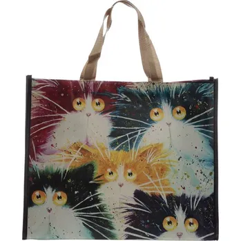 Nákupní taška s barevnými kočkami