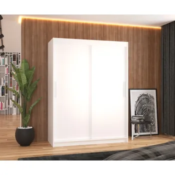 Šatní skříň Šatní skříň s posuvnými dveřmi Collin - 150 cm Barva: Bílá