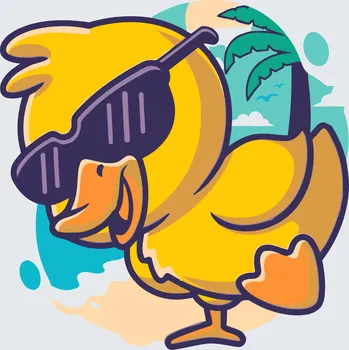 Malování podle čísel - Kachnička s brýlemi Velikost: 30x30cm, Rámování: Pouze srolované plátno