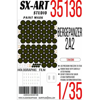 Plastikový model 1/35 Paint mask Bergepanzer 2A2 (TAKOM)