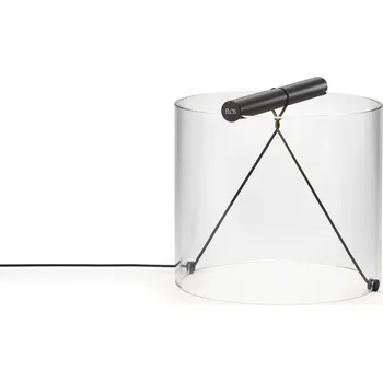 Lampička Flos F7541031 To-Tie T1, černá designová lampička se stmívačem, 7W 2700K, průměr 20cm, výška 19cm