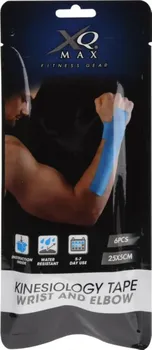 Tejpovací páska Sedco XQmax Fitness Gear Kinesiology Tape Wrist and Elbow 6 ks 5 cm x 0,25 m modrá