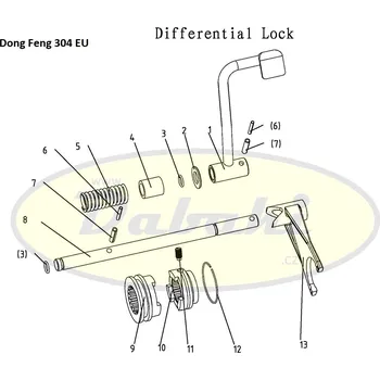 Zahradní traktor 280.38.154 Půlkolo diferenciálu (Joint sleeve) Dong Feng (č.28/10)