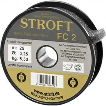 Rybářský vlasec Fluorocarbonový vlasec Stroft FC2 25 m - 0,30 mm