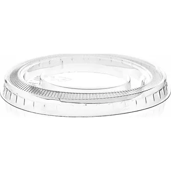 Jednorázové nádobí Gastro obaly Víčko PET ploché bez otvoru prům. 80mm (min. počet 1000ks)