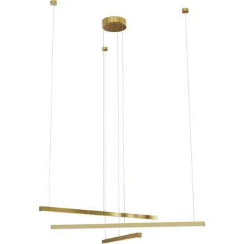 MaxLight Trio závěsné svítidlo 3x12 W zlatá P0474D