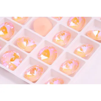 Dětské navlékací korálky Rivoli 12 mm - Juicy peach č. 383