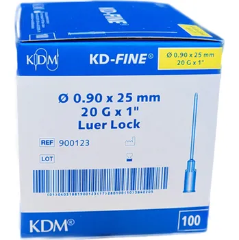 Injekční jehla Injekční jehla KD-Fine 100ks 20G 0,9 x 25 - žlutá