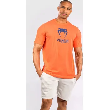 Pánské tričko Pánské triko Venum Classic - Orange/Navy Blue oranžové Velikost: L