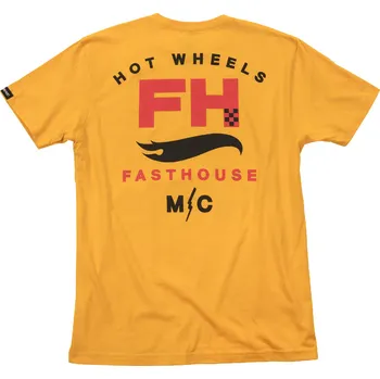 Fasthouse Youth Hot Wheels Array Tee Gold Velikost: YL