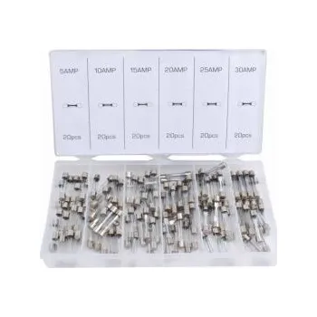 Autopojistky Autopojistka skleněná 6x32mm trubičková 5A, 10A, 15A, 20A, 25A, 30A, s