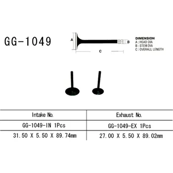 Rozvod motoru VESRAH výfukový ventil HONDA CRF 230 03-20 (14721-KBB-900) (1 kus) vyrobeno v Japonsku (VESRAH výfukový ventil HONDA CRF 230 03-20 (14721-KBB-900) (1 kus) vyrobeno v Japonsku)