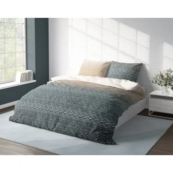 Kvalitex Klasické ložní bavlněné povlečení DELUX 140x200, 70x90cm SIERA zelená