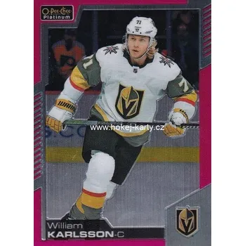 Karetní hra paralel karta WILLIAM KARLSSON 20-21 OPC Platinum Matte Pink číslo 95