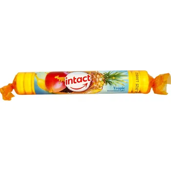 Bonbon Intact rolička hroznový cukr TROPIC 40 g