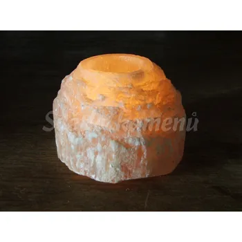 Svícen SVÍCEN SELENIT ORANŽ - kaskáda