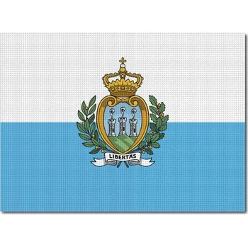 Vlajka Pelisport vlajka San Marino 6 x 4,5 cm