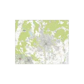 Nástěnná mapa Brno velká 170 x 145 cm