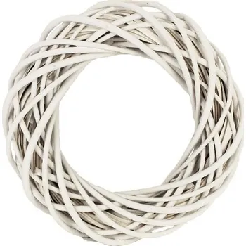 Vánoční dekorace Věnec bílý pr. 30 cm P1111/30B