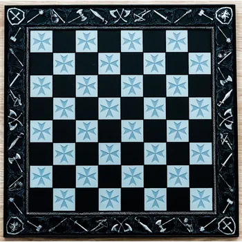 Šachy Clermont pryskyřičná šachovnice + doprava zdarma