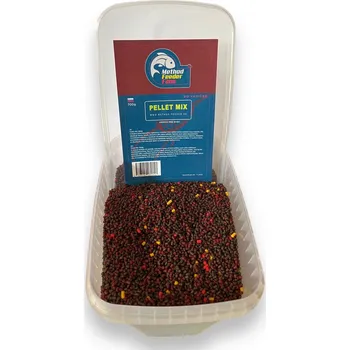 Návnadová surovina METHOD FEEDER FANS Pelet Mix Vanička 700g