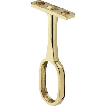 Věšák Häfele Středový držák pro oválnou závěsnou tyč / Zlatý