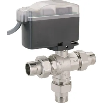 Instalatérský materiál Třícestný zónový uzávěr se servopohonem - 3/4˝M IVAR.MODULO COMPACT 3