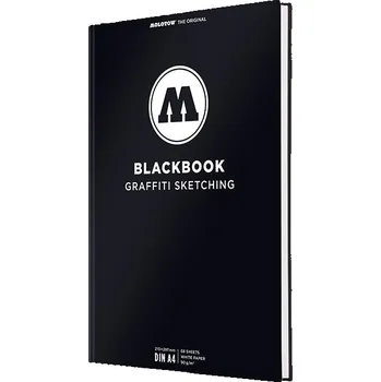 Skicář MOLOTOW Blackbook Graffiti A4 bílý, 68 listů vertikální