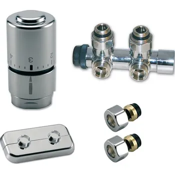 Instalatérský materiál KIT kompaktní koupelnový OPTIMA - 1/2˝xM24, Cu 15x1mm, přímý, inox IVAR.KIT DV 10315