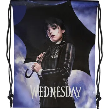 Batoh s potiskem Wednesday deštnik Barva: jet black