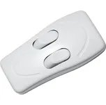 Vypínač šňůrový dvojitý průchozí bílý